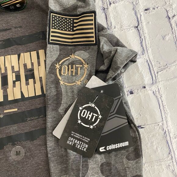 Colosseum Shirt Men's Size Med Color Gray Virginia Tech Hokies L Sleeve Graphic - Picture 6 of 11